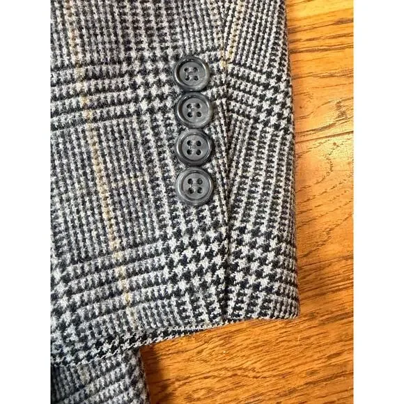 VTG Brooks Brothers EST 100% camel Hair hounds tooth check sport coat 42 XL